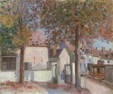 Moret-sur-Loing (Rue de Fosses) 1892. Creator: Alfred Sisley