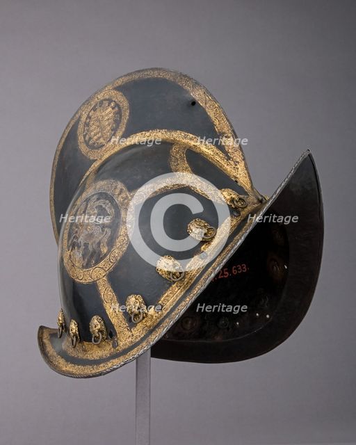 Morion for the Bodyguard of the Prince-Elector of Saxony, German, Nuremberg, ca. 1570. Creator: Martin Schneider.