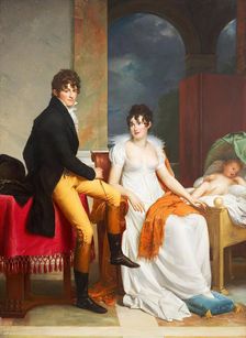 Moritz Christian Reichsgraf von Fries with his wife Maria Theresa Josepha..., 1805. Creator: Francois Pascal Simon Gerard