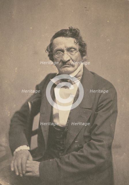 Moritz Saphir, litterateur allemand, 1855-1858. Creator: Nadar.