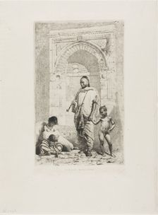 Moroccan Family, 1862. Creator: Mariano Jose Maria Bernardo Fortuny y Carbo