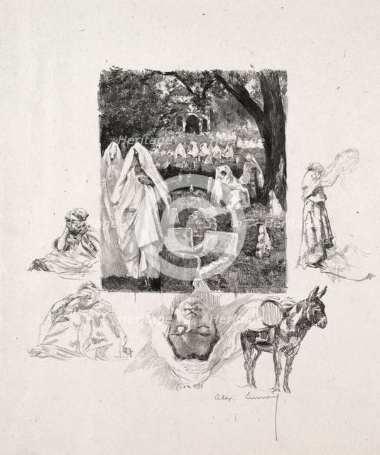 Moroccan Sketches. Creator: Alexandre Lunois (French, 1863-1916).