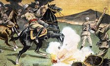 Morocco's War (1909-1913), General Prietos death in 1909, drawing from the time