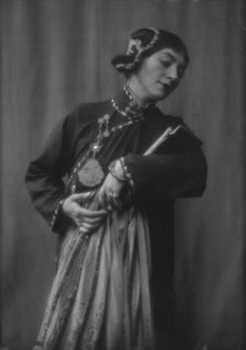 Morland, Saxone, Miss, in costume as Chee Moo for "Yellow jacket", 1913 Feb. 11. Creator: Arnold Genthe