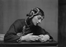 Morland, Saxone, Miss, in costume as Chee Moo for "Yellow jacket", 1913 Feb. 11. Creator: Arnold Genthe