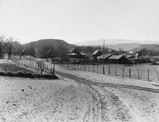 Mormon farm village, Escalante, Utah, 1936. Creator: Dorothea Lange