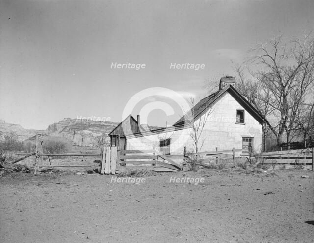 Mormon village home, Escalante, Utah, 1936. Creator: Dorothea Lange.