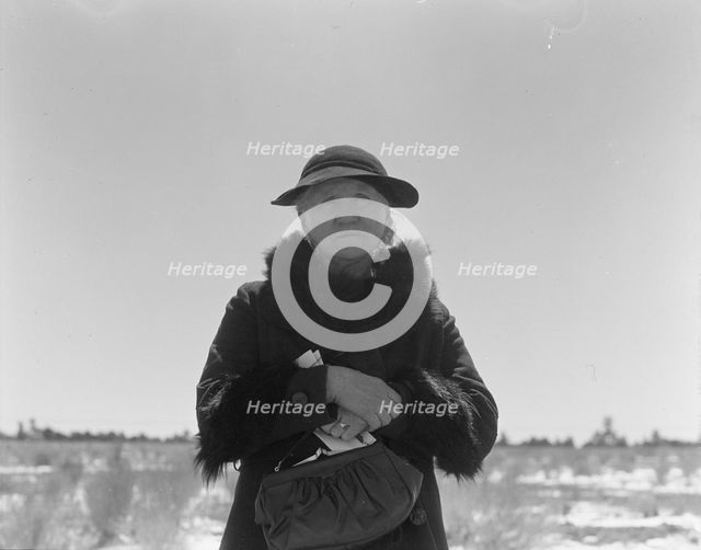 Mormon woman (native of Denmark), Widtsoe, Utah, 1938. Creator: Dorothea Lange.