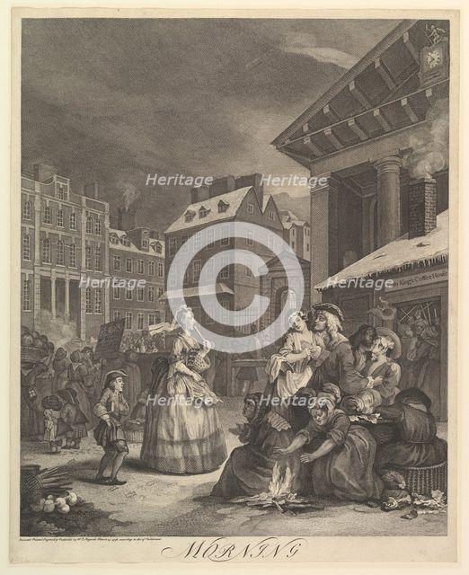 Morning: The Four Times of the Day, March 25, 1738. Creator: William Hogarth.