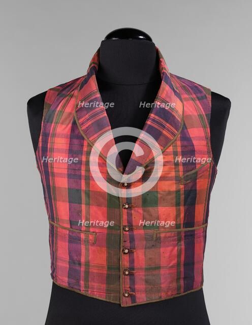 Morning vest, American, 1850-59. Creator: Unknown.
