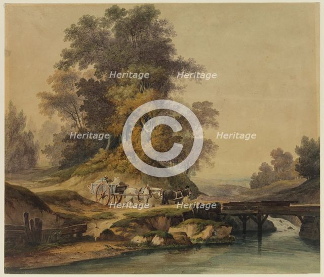 Morning (A Wooded River Landscape), 19th century. Creator: Unknown.