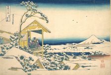Morning after the Snow at Koishikawa in Edo (Koishikawa yuki no ashita), from the s..., ca. 1830-32. Creator: Hokusai