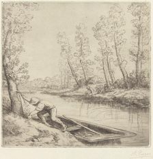 Morning along the River (La matin sur la riviere). Creator: Alphonse Legros