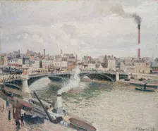 Morning, An Overcast Day, Rouen, 1896. Creator: Camille Pissarro