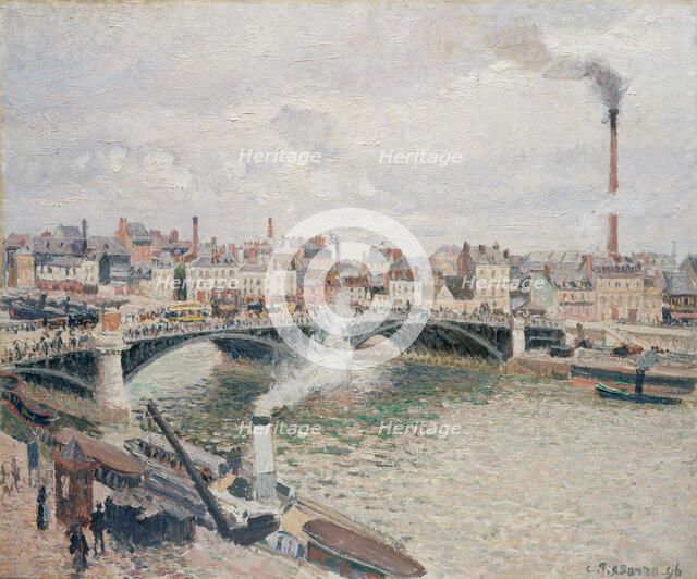 Morning, An Overcast Day, Rouen, 1896. Creator: Camille Pissarro.