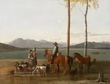 Morning at the Tegernsee, 1827. Creator: Wilhelm von Kobell