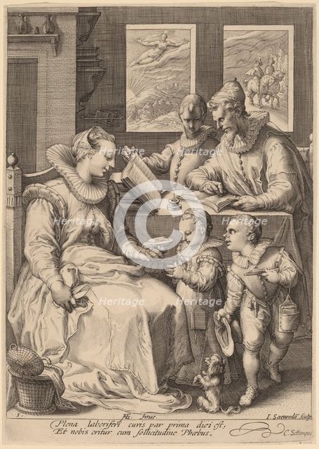Morning, c.1595-1598. Creator: Jan Saenredam.