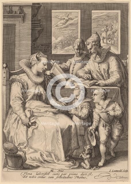 Morning, c.1595-1598. Creator: Jan Saenredam.