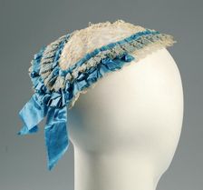 Morning cap, American, ca. 1875. Creator: Unknown