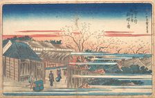 Morning Cherries at Yoshiwara. Creator: Ando Hiroshige
