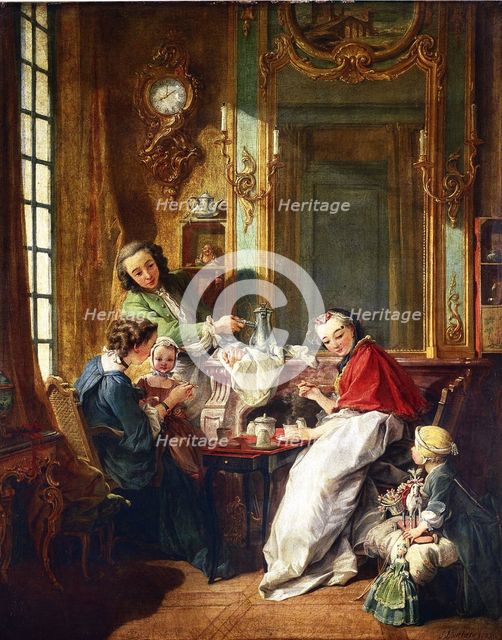 Morning Coffee (Le Déjeuner), 1739. Artist: Boucher, François (1703-1770)