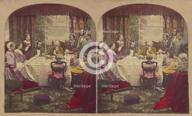 Morning Devotions, about 1865. Creator: Alfred Silvester.