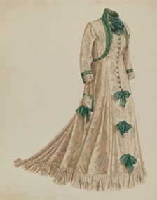 Morning Dress, 1935/1942. Creator: Mary E Humes