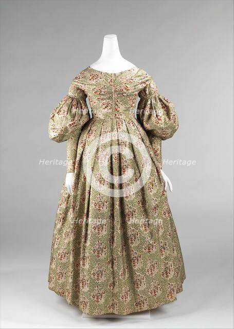 Morning dress, American, 1837-39. Creator: Unknown.