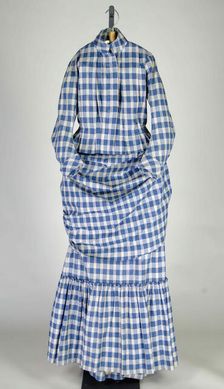 Morning dress, American, ca. 1885. Creator: Unknown