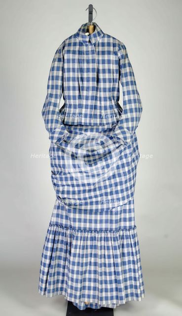 Morning dress, American, ca. 1885. Creator: Unknown.