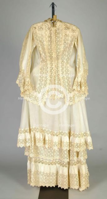 Morning dress, French, ca. 1882. Creator: Unknown.