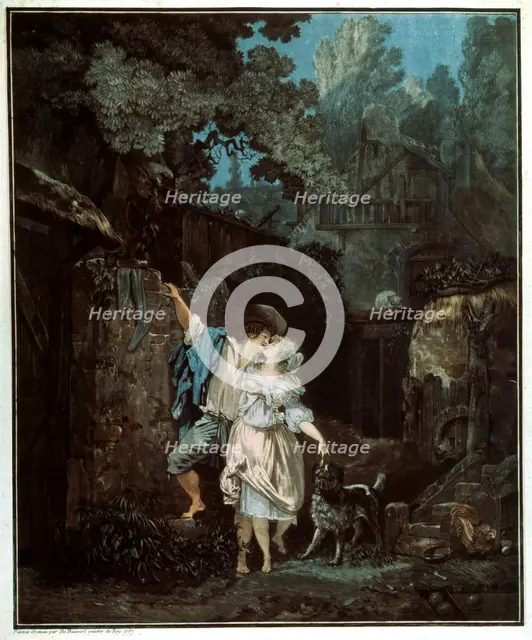'Morning Farewell', 1787. Artist: Philibert Louis Debucourt