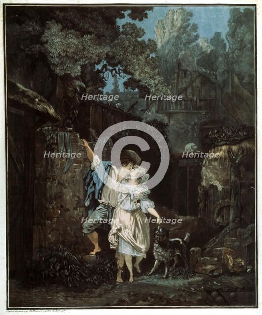 'Morning Farewell', 1787. Artist: Philibert Louis Debucourt