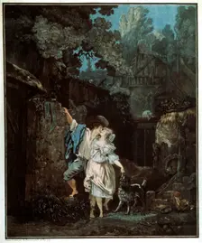 Morning Farewell 1787. Artist: Philibert Louis Debucourt
