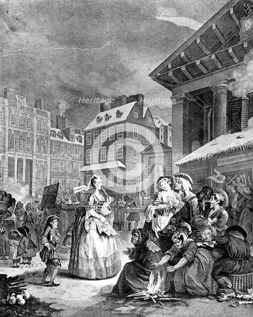 'Morning (Four Times of the Day)', 1738.Artist: William Hogarth