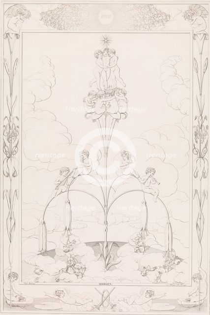 Morning, from the series The Times of the Day, 1807. Creator: After Philipp Otto Runge (German, Wolgast 1777-181.