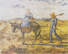 Morning. Going to Work (after Millet ), 1890. Creator: Vincent van Gogh