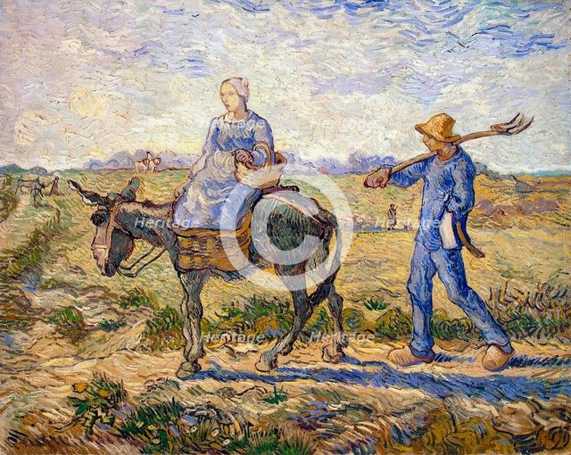 'Morning: Going out to Work', 1890.  Artist: Vincent van Gogh
