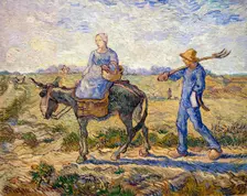 Morning: Going out to Work 1890. Artist: Vincent van Gogh
