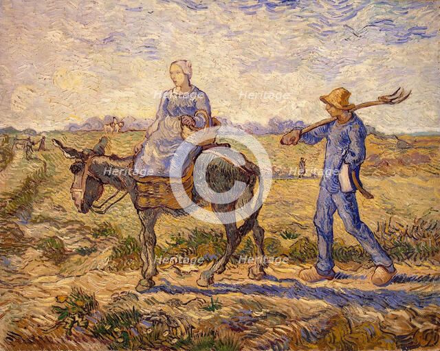 Morning: Going out to Work, 1890. Artist: Gogh, Vincent, van (1853-1890)