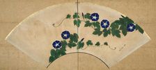 Morning Glories, 19th century. Creator: Suzuki Kiitsu