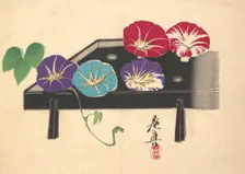 Morning Glories, ca. 1860., ca. 1860. Creator: Shibata Zeshin