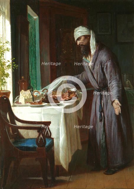 Morning Hangover, End of 19th cen.. Artist: Zhuravlev, Firs Sergeevich (1836-1901)