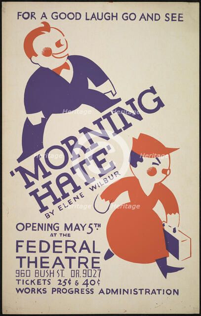 Morning Hate, San Francisco, 1936. Creator: Unknown.