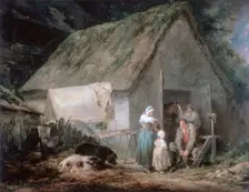 Morning: Higglers Preparing for Market 1791. Artist: George Morland