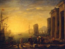 Morning in the Harbour, 1630. Creator: Claude Lorrain
