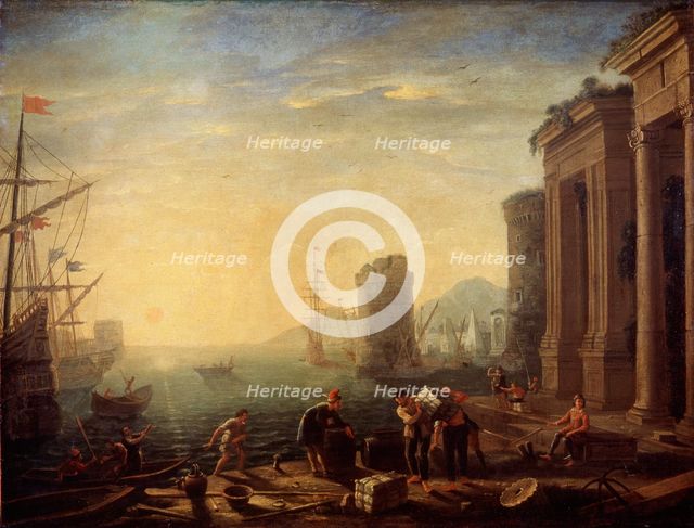 'Morning in the Harbour', 1630s. Artist: Claude Lorrain