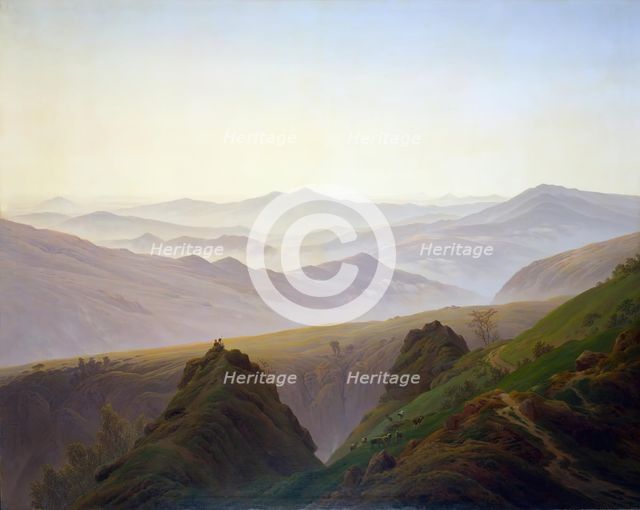 Morning in the Mountains, 1822. Creator: Caspar David Friedrich.
