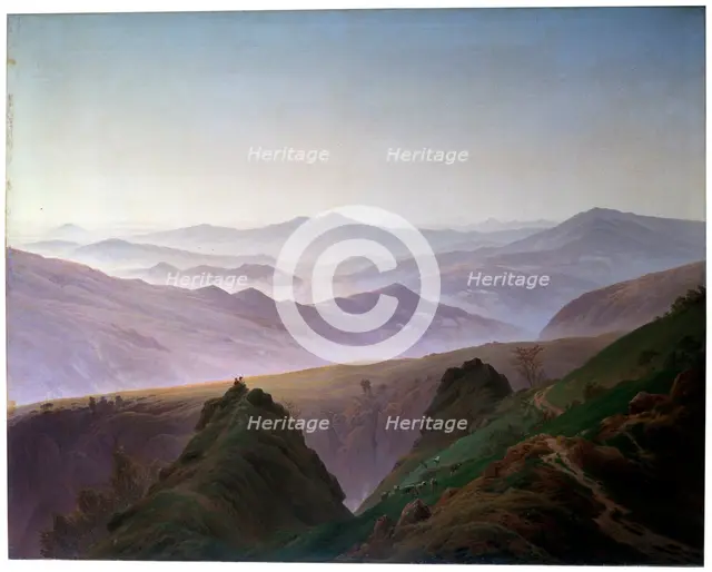 'Morning in the Mountains', before 1823.  Artist: Caspar David Friedrich