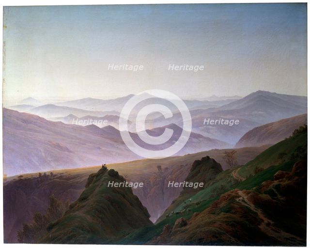 'Morning in the Mountains', before 1823.  Artist: Caspar David Friedrich